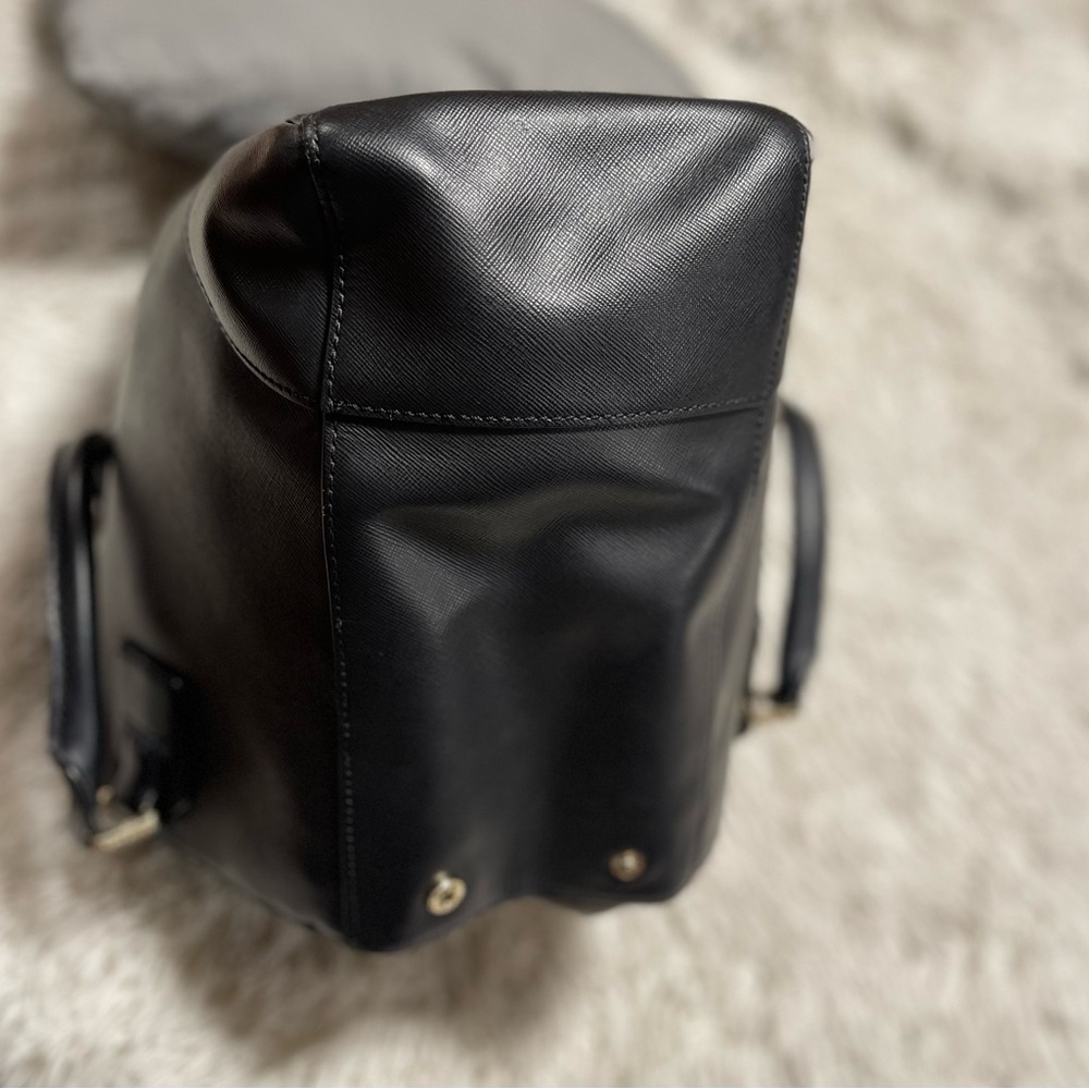 TORY BURCH"Bag Tote Leather Purse-Black - Picture 11 of 16